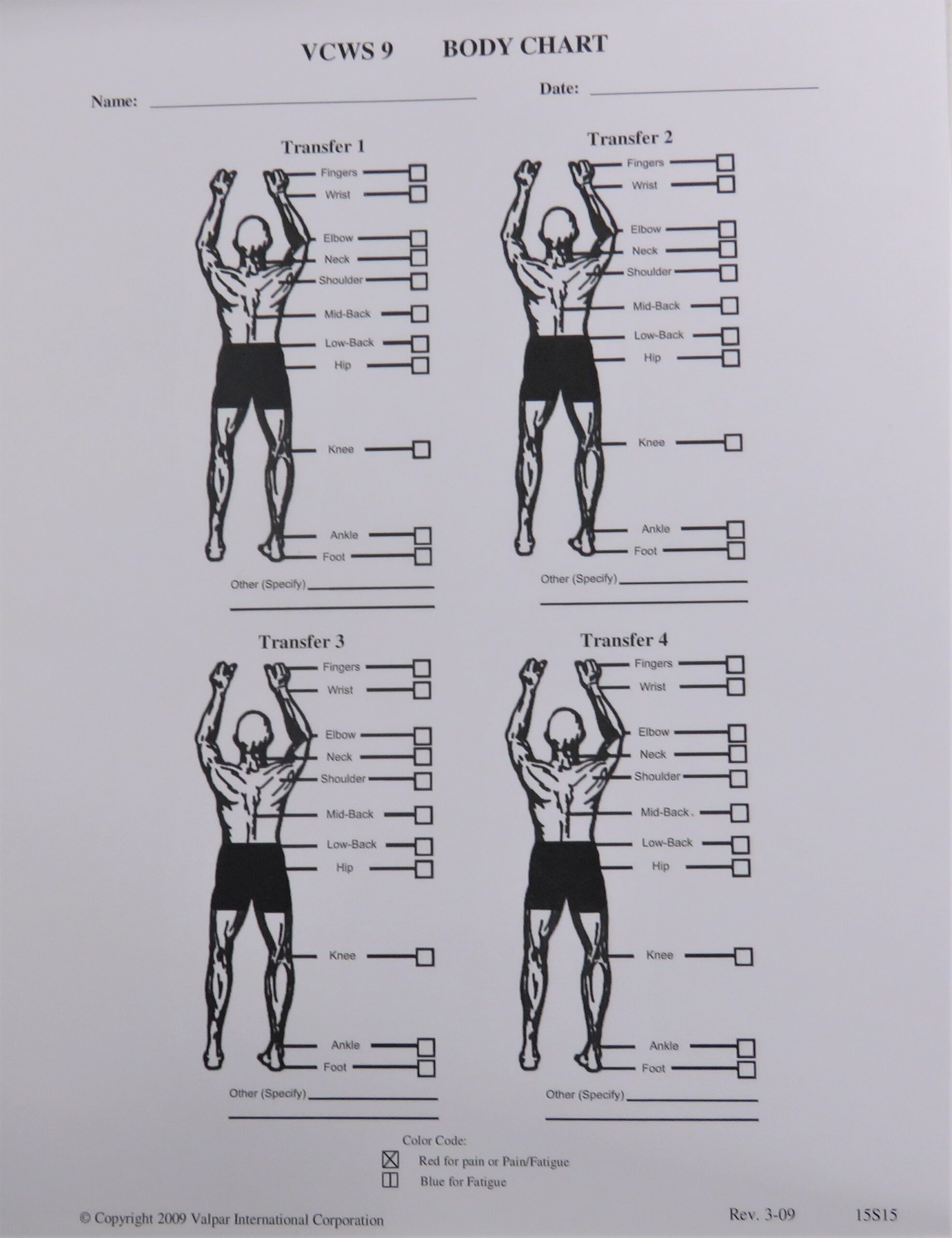 15S15 Body Position Chart Bases Of Virginia