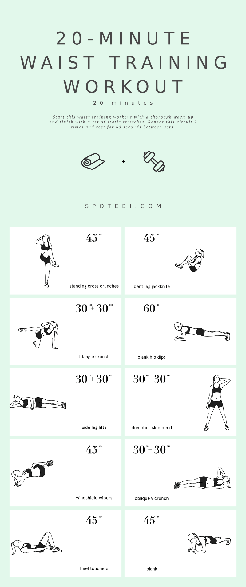 20 Minute Waist Training Workout