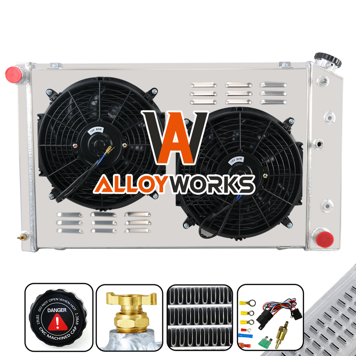 3 Row Radiator Shroud Fan FOR 1970 1987 Chevy G Body Monte Carlo El Camino Regal EBay