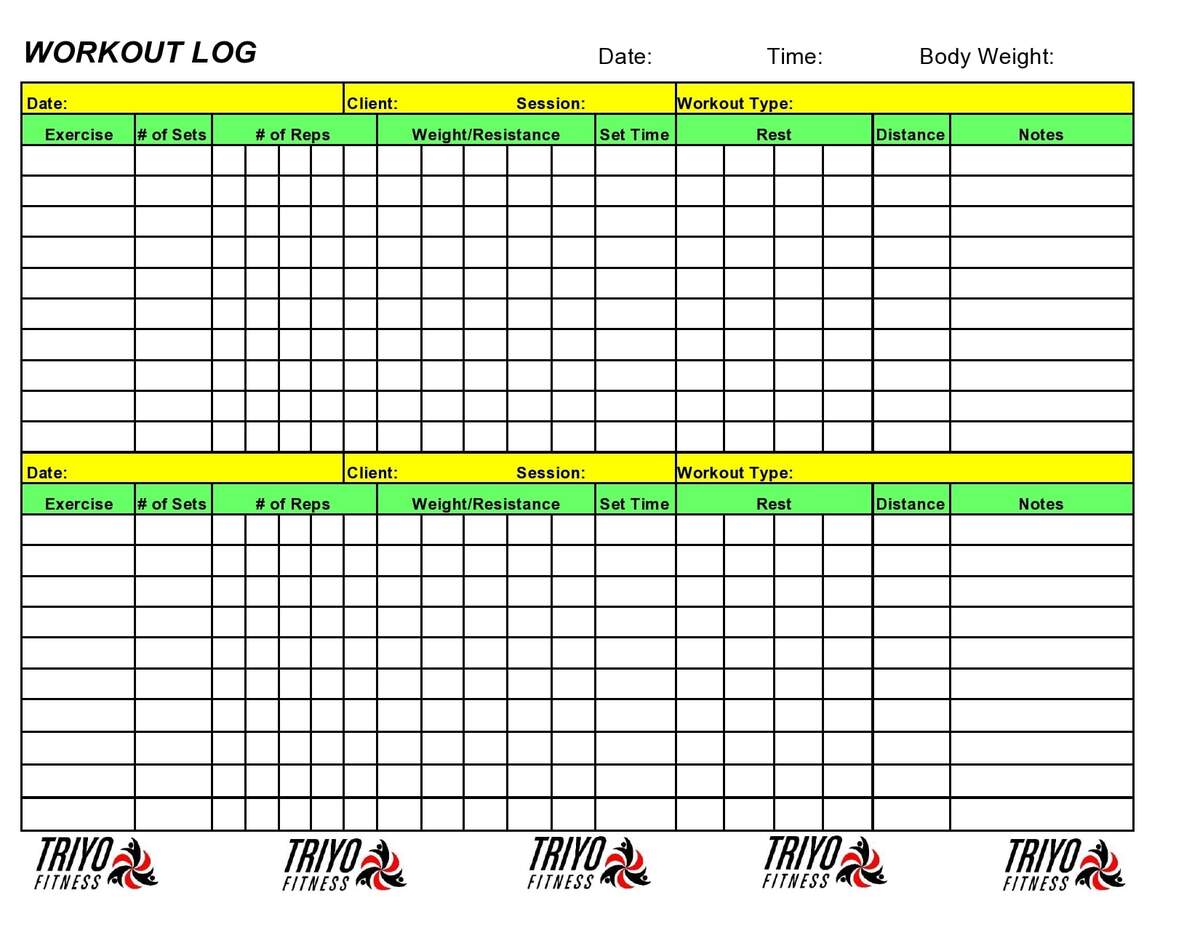 30 Useful Workout Log Templates Free Spreadsheets 30 Useful Workout Log Templates Free Spreadsheets