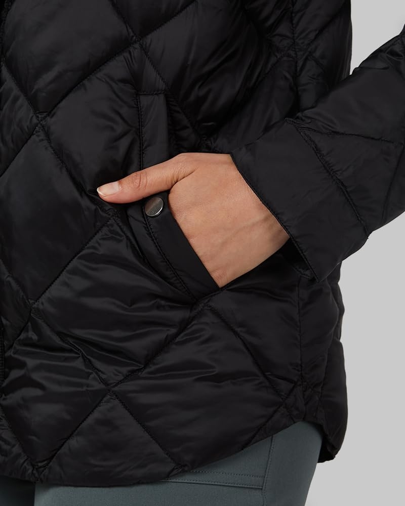 32 Degrees Heat Women S Lightweight Poly Fill Shirt Jacket Quilted Semi Fitted Snap Pockets Black X Small At Amazon Women S Coats Shop NEW RED LABEL EDITION BLACK CANADA GOOSE SNOW MANTRA LARGE FITS XL XXL PARKA EBay