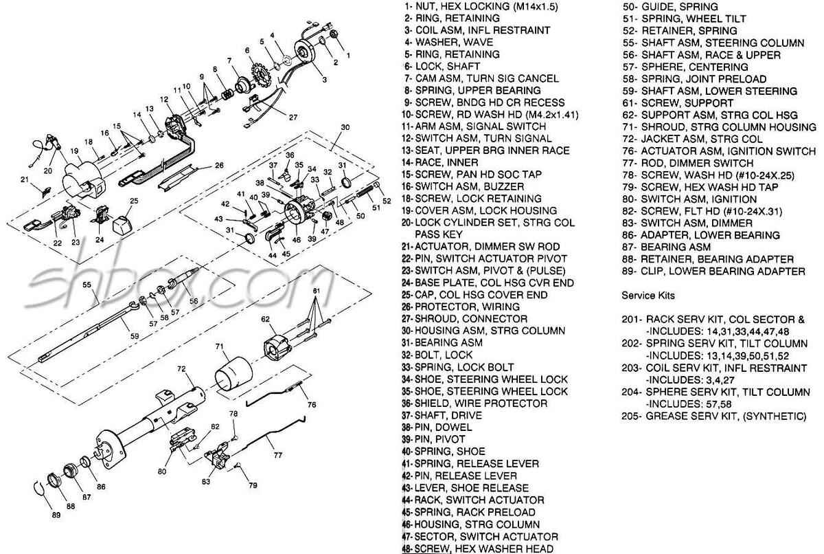 4th Gen LT1 F Body Tech Aids Drawings Exploded Views 4th Gen LT1 F Body Tech Aids Drawings Exploded Views