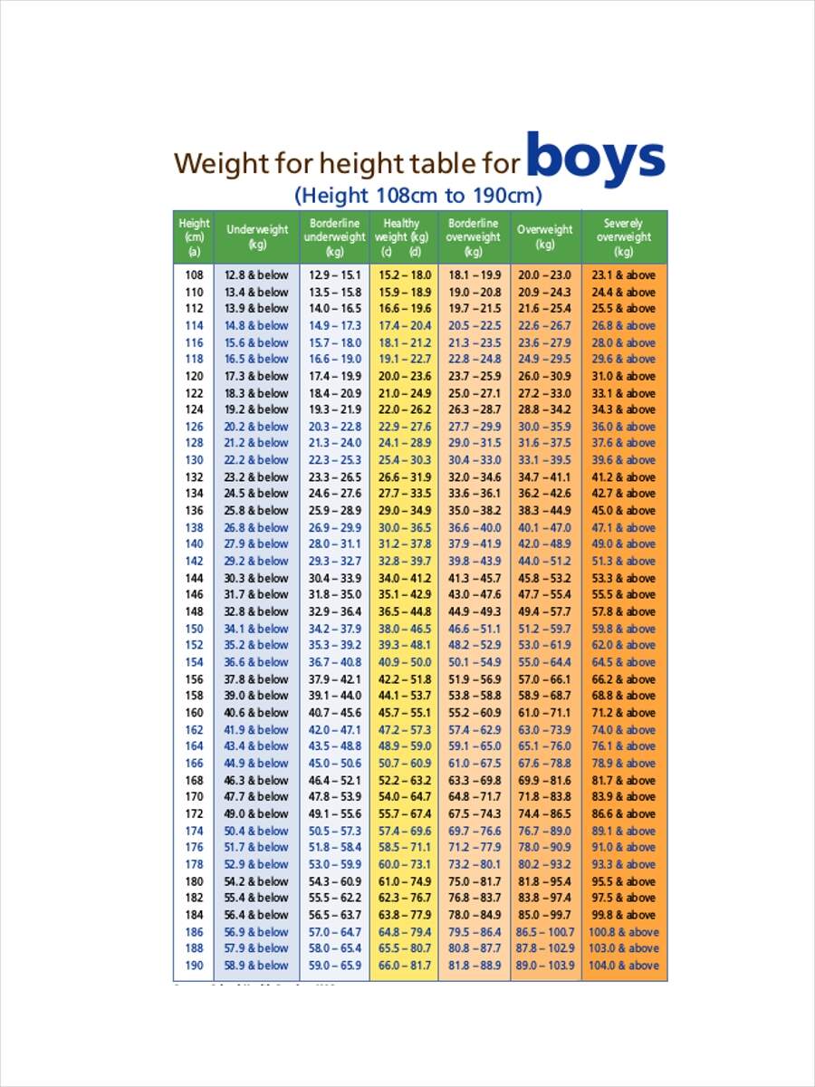 Body Mass Index BMI Chart Know It All
