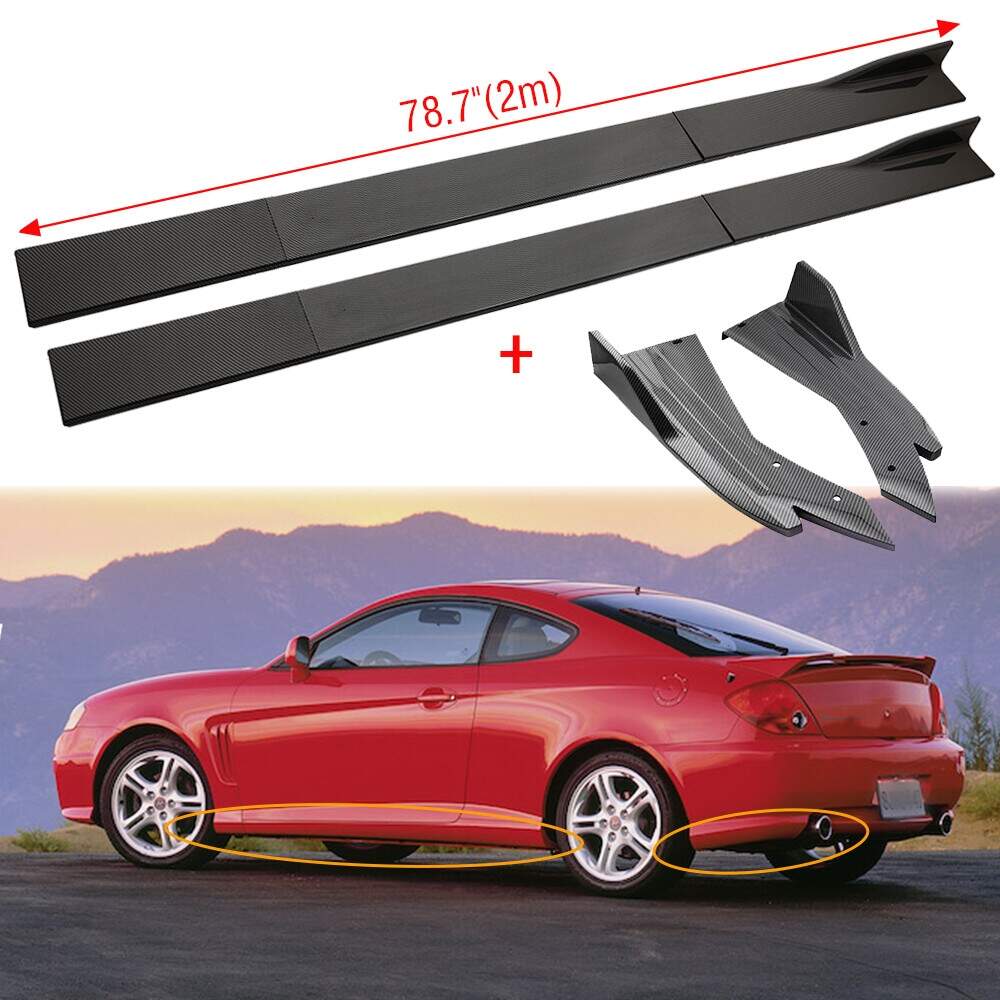 86 6 Carbon Fiber Side Skirt Rear Winglet Lip Spat Body Kit For Hyundai Tiburon EBay 86 6 Carbon Fiber Side Skirt Rear Winglet Lip Spat Body Kit For Hyundai Tiburon EBay