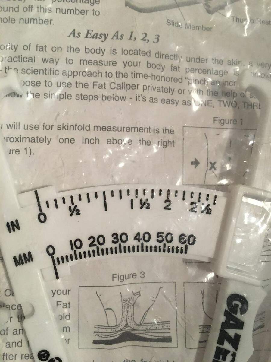 Accu Measure Body Fat Caliper Self Care W Instructions Chart Tony Little EBay Accu Measure Body Fat Caliper Self Care W Instructions Chart Tony Little EBay