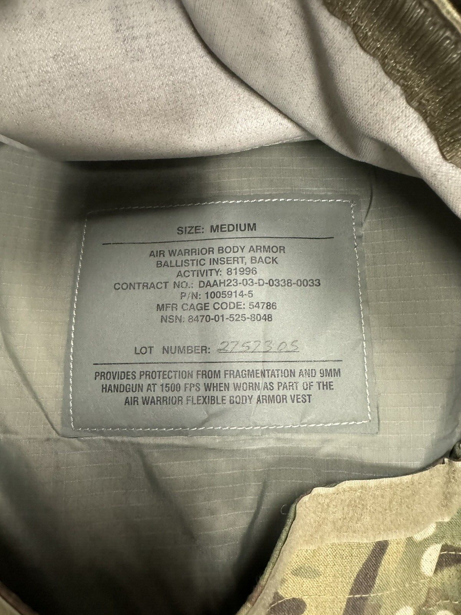 Aircrew Air Warrior OCP Flexible Body Armor Vest Medium With Soft Inserts EBay Aircrew Air Warrior OCP Flexible Body Armor Vest Medium With Soft Inserts EBay