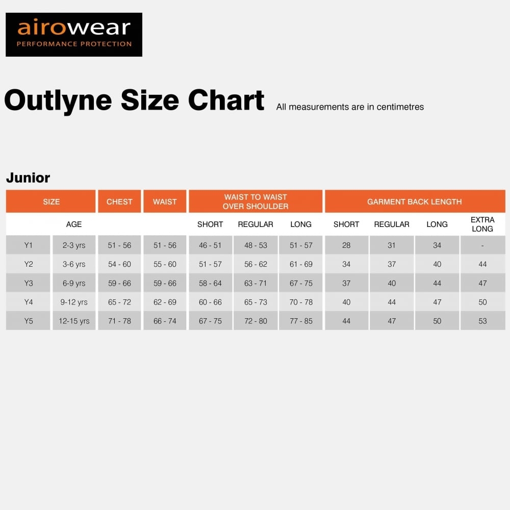 Airowear Junior Outlyne Body Protector Level 3 Black Regular At Burnhills