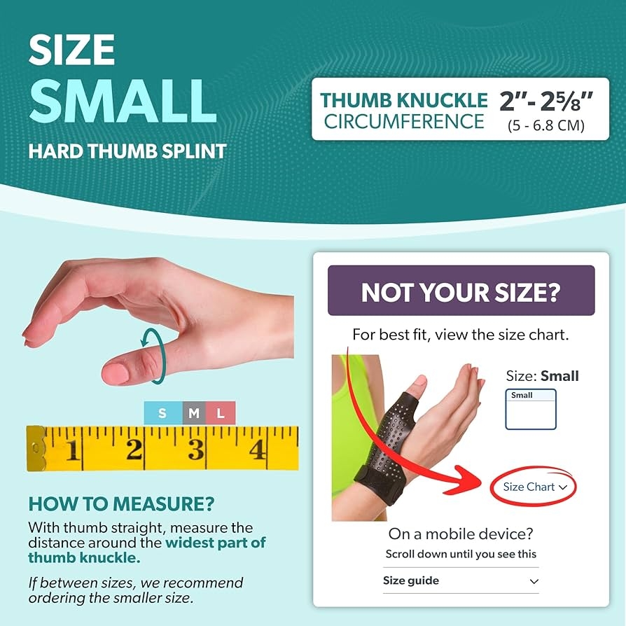 Amazon BraceAbility Hard Plastic Thumb Splint Arthritis Treatment Brace To Immobilize Stabilize CMC Basal And MCP Joints For Trigger Thumb Tendonitis Pain Sprains Small Left Health Household