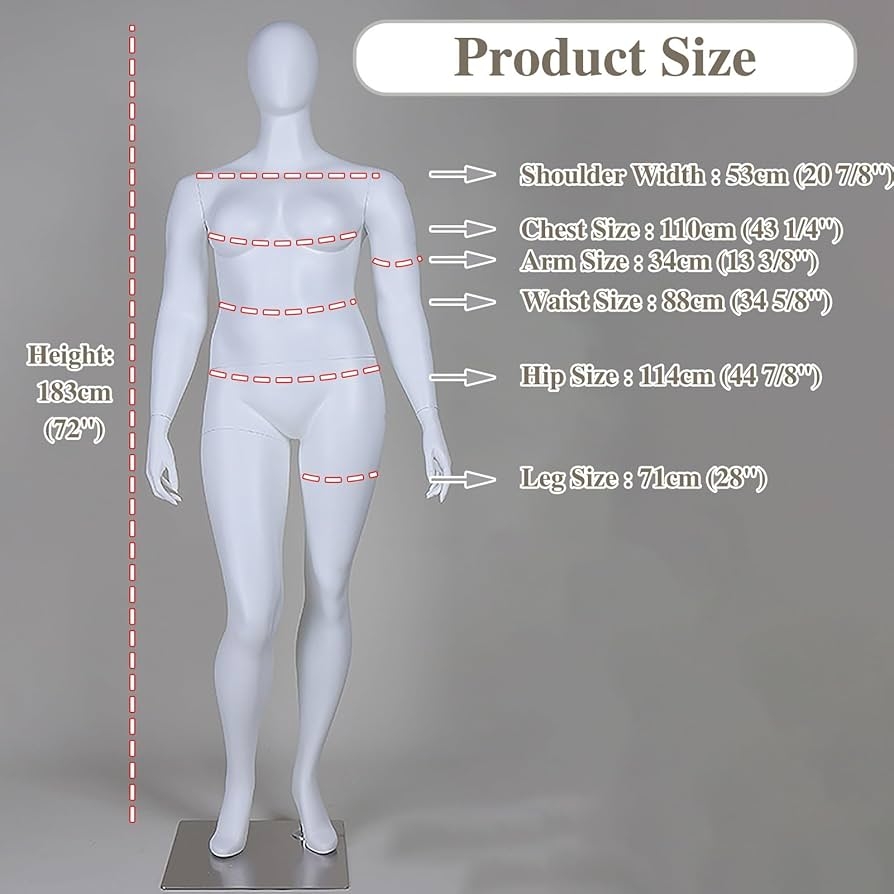 Amazon Fat Large Mannequin Dress Form Body Life Size Plus Size Manikin Mannequin Curvy Torso Full Body Realistic 89 To 98cm Bust Model With Oval Head Color Stand 2 Arts Amazon Fat Large Mannequin Dress Form Body Life Size Plus Size Manikin Mannequin Curvy Torso Full Body Realistic 89 To 98cm Bust Model With Oval Head Color Stand 2 Arts