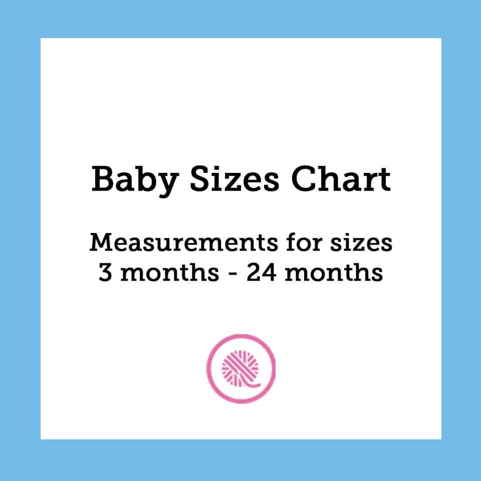 Baby Sizes Chart Common Measurements For Babies From 3 24 Months
