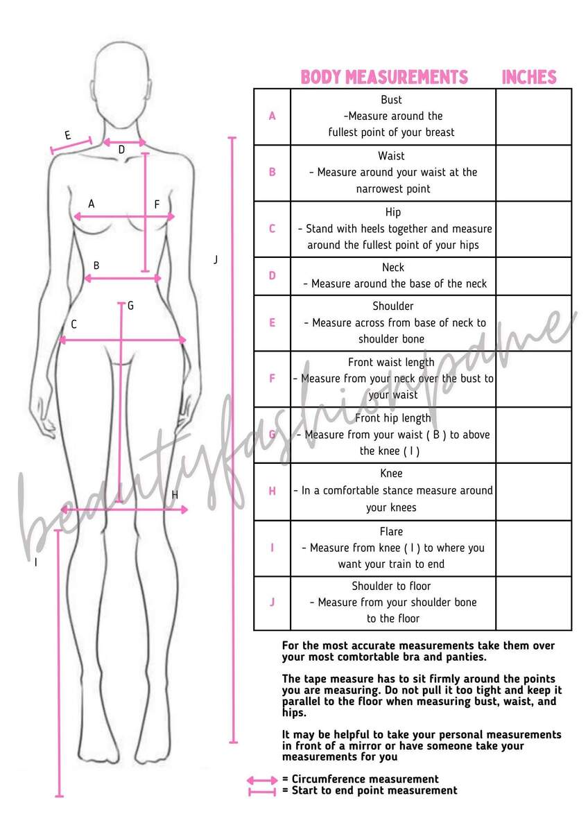 Body Measurement Printable Sewing Etsy New Zealand