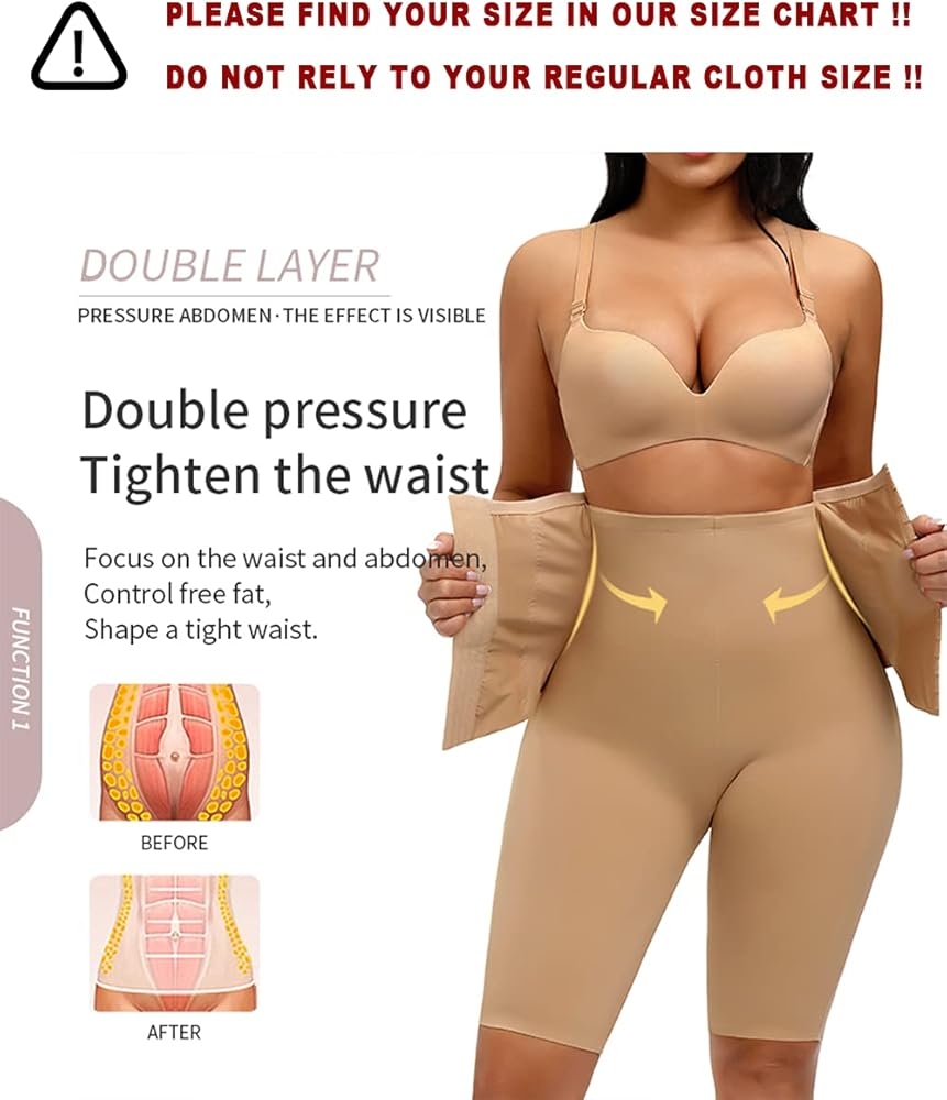 Body Shapewear For Women Girdles High Waisted Corset Leggings Waist Tummy Control And Butt Lifter Shaper Beige At Amazon Women S Clothing Store