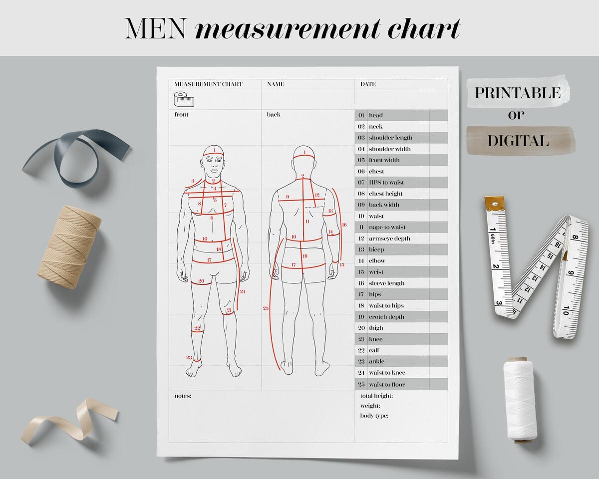 Men S And Women S Measurement Guide Michael Tailors Bangkok