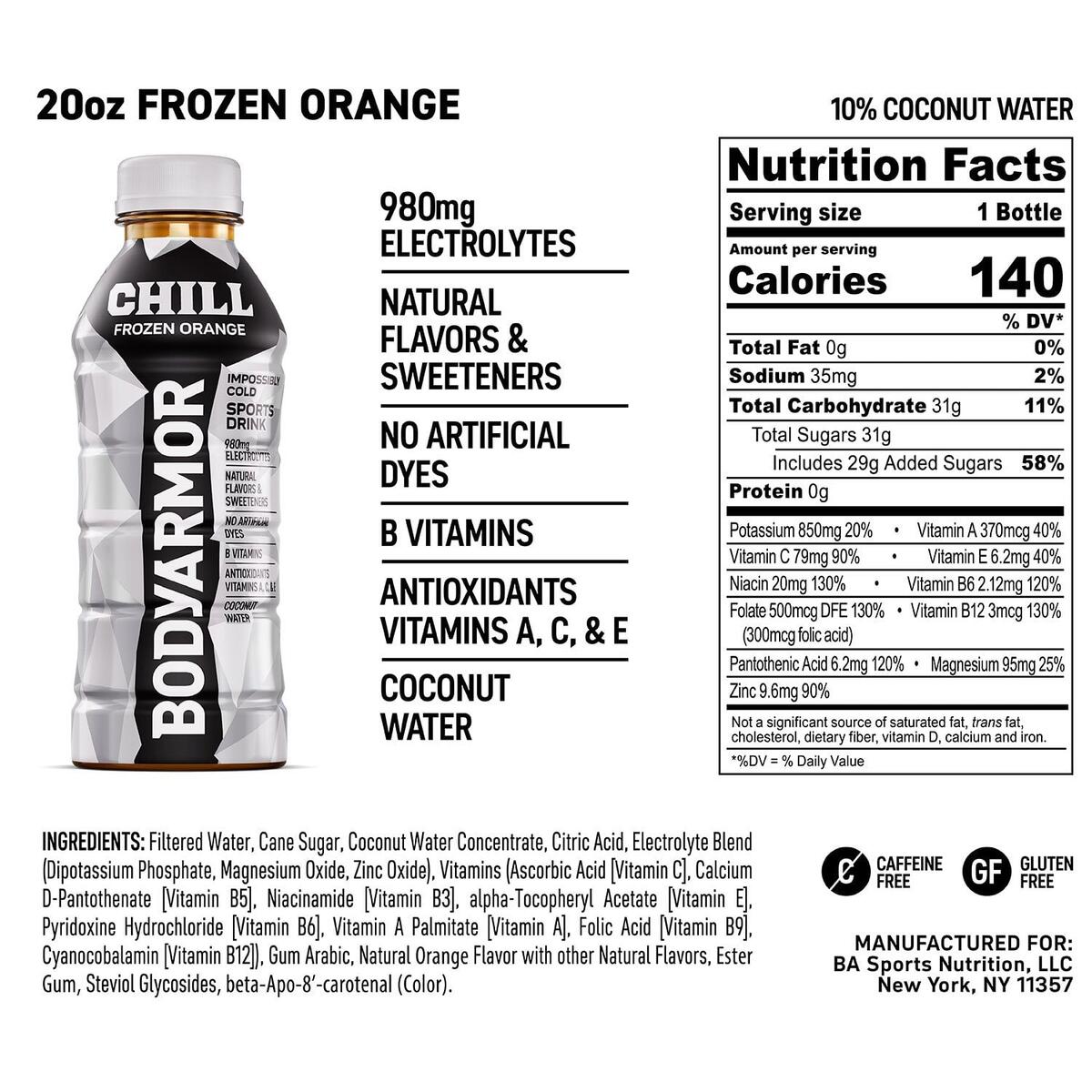 BODYARMOR CHILL Sports Drink Variety Pack 20 Fl Oz 18 Pk Samsclub BODYARMOR CHILL Sports Drink Variety Pack 20 Fl Oz 18 Pk Samsclub