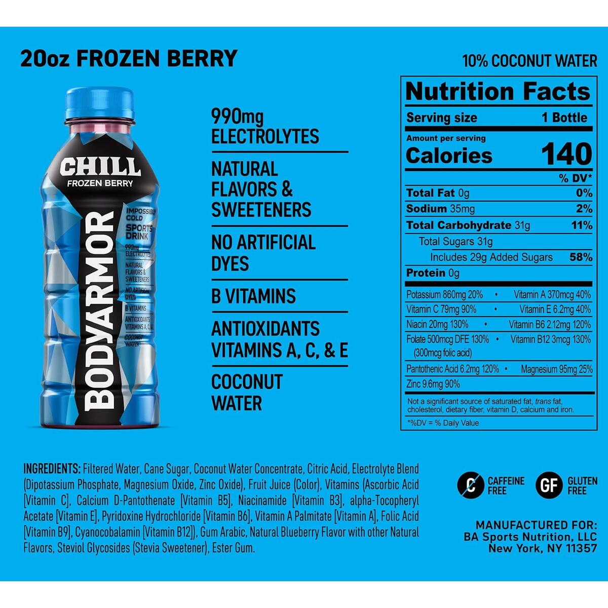 BODYARMOR CHILL Sports Drink Variety Pack 20 Fl Oz 18 Pk Samsclub BODYARMOR CHILL Sports Drink Variety Pack 20 Fl Oz 18 Pk Samsclub