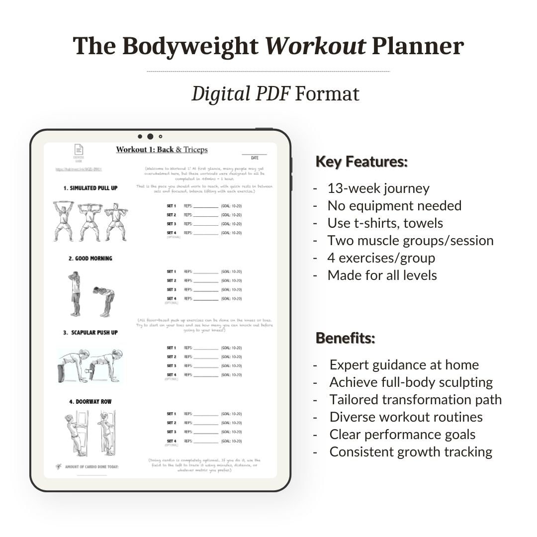 Chart Best Bodyweight Exercise Program Without Weights Best Workout Routine For Building Muscle At Home Chart Best Bodyweight Exercise Program Without Weights Best Workout Routine For Building Muscle At Home