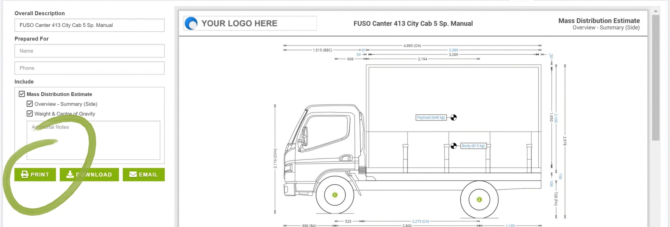 Chassis Dimensions Your Way TruckScience