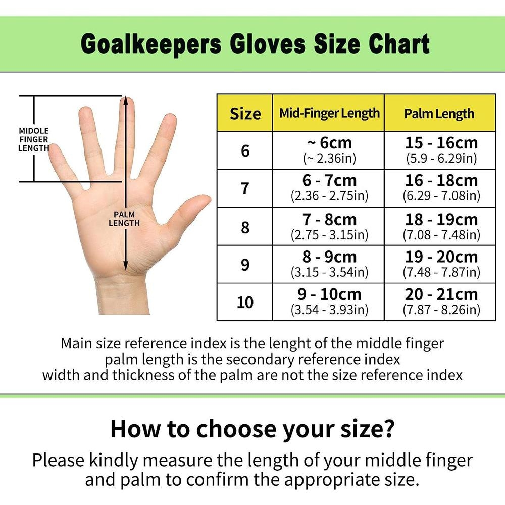 Clearance Size Guide For Children S Goalkeeper Gloves 2026