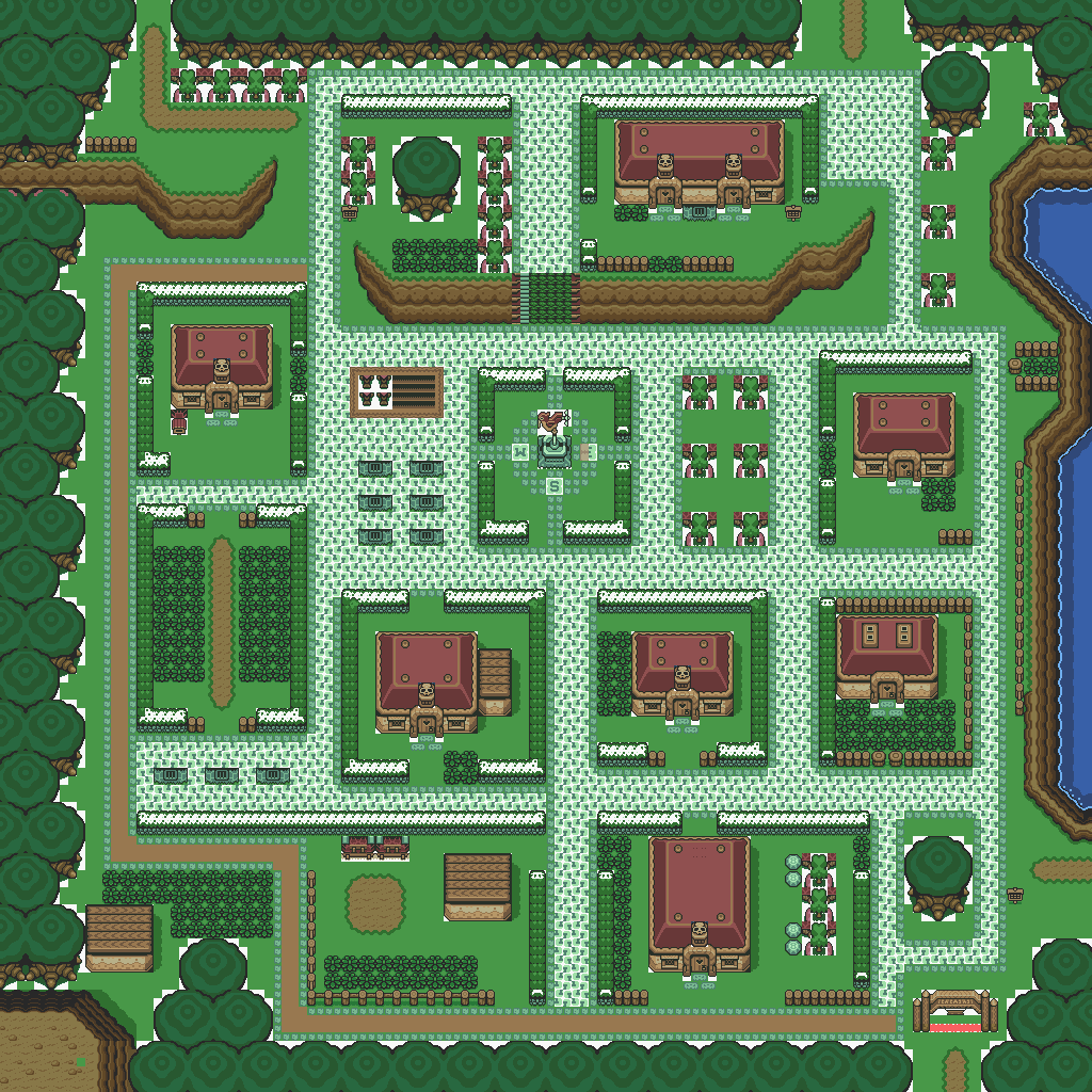 Development The Legend Of Zelda A Link To The Past Overworld The Cutting Room Floor