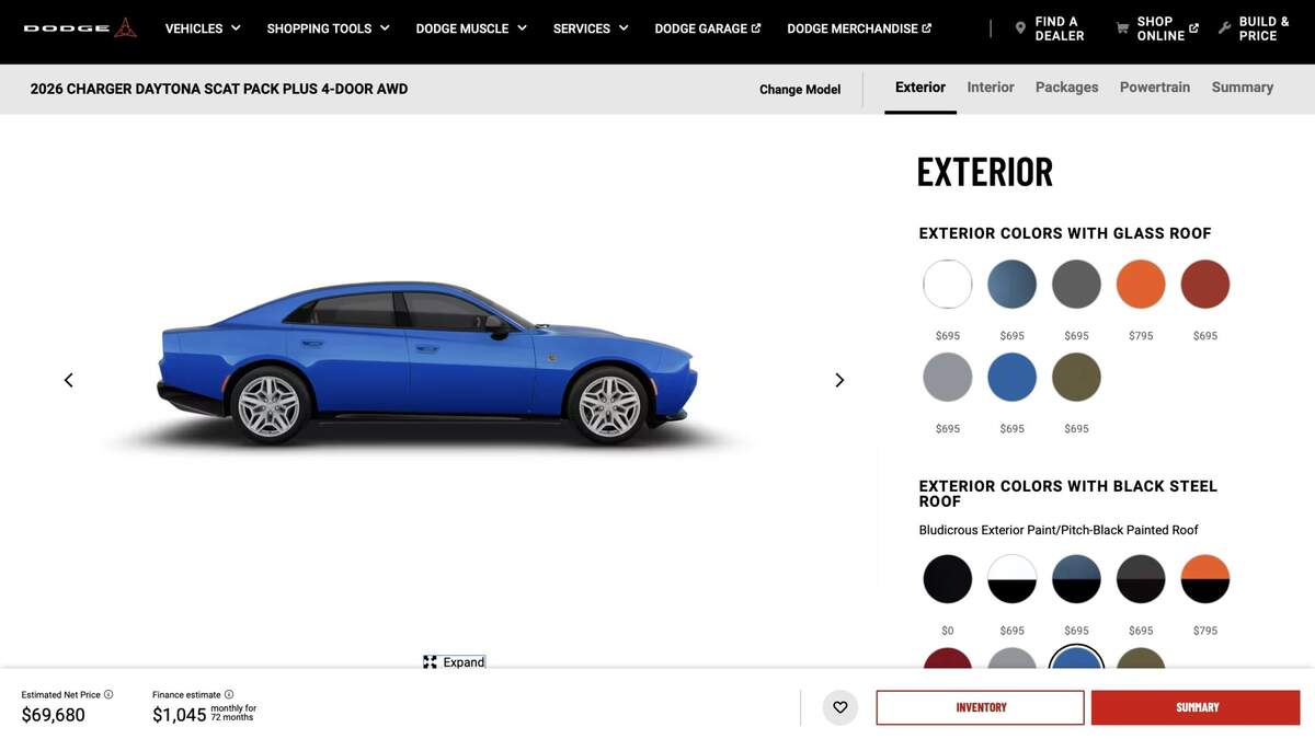 Dodge Adds 2026 Charger Lineup To Build Price Configurator MoparInsiders