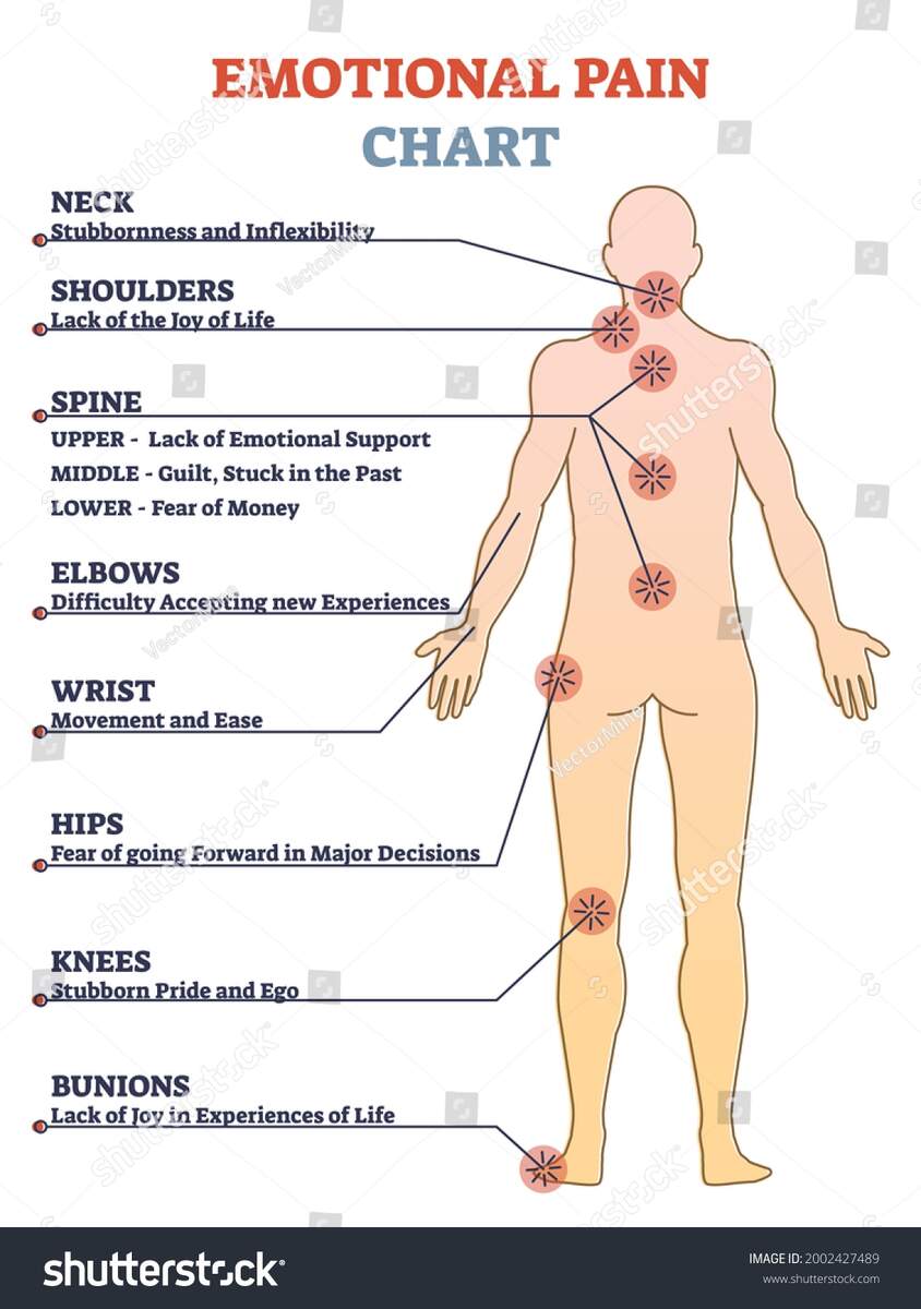 Emotional Pain Chart Problem Zones Expressions Stock Vector Royalty Free 2002427489 Shutterstock