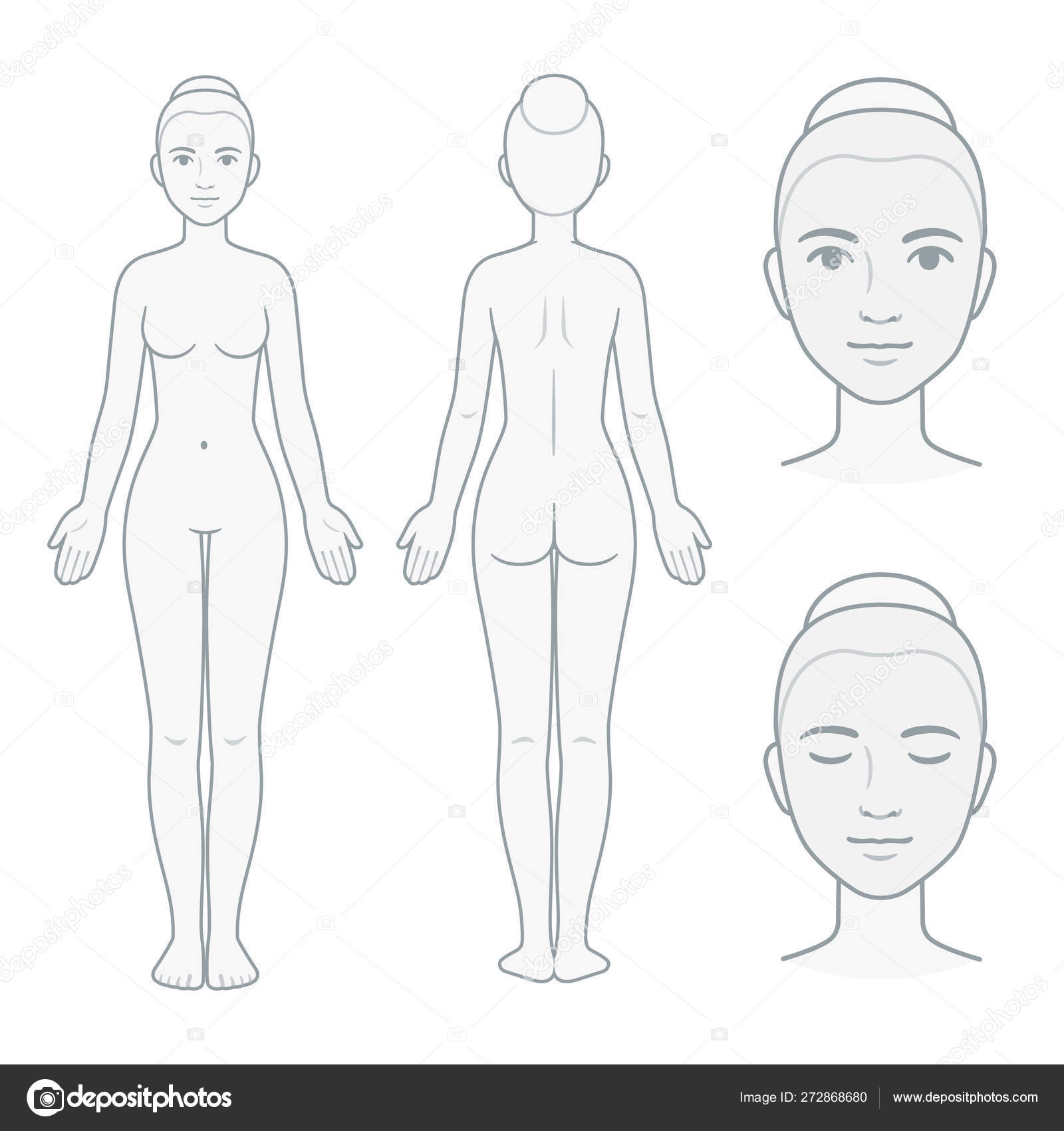 Blank Human Body Outline