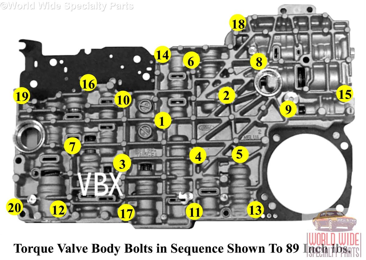 Ford 5R55S 5R55W Valve Body 2001 2008 World Wide Specialty Parts