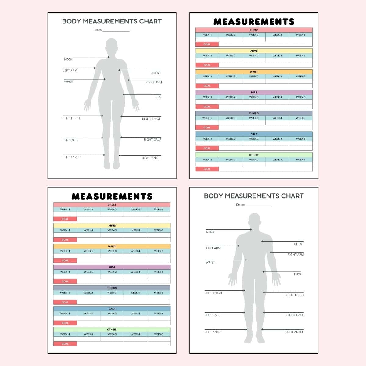 Free Body Measurement Trackers