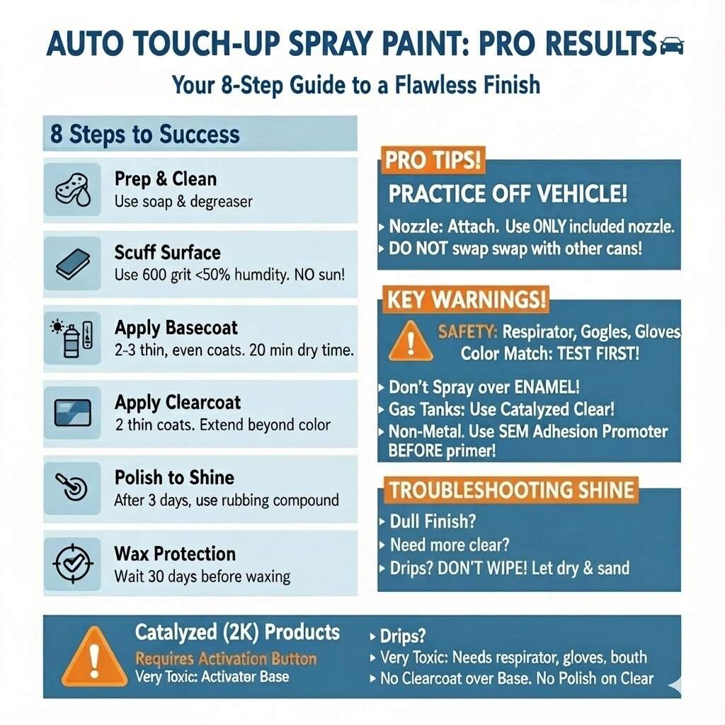How To Apply Touch Up Paint Using Spray Cans Professional Results Guide PaintScratch PaintScratch
