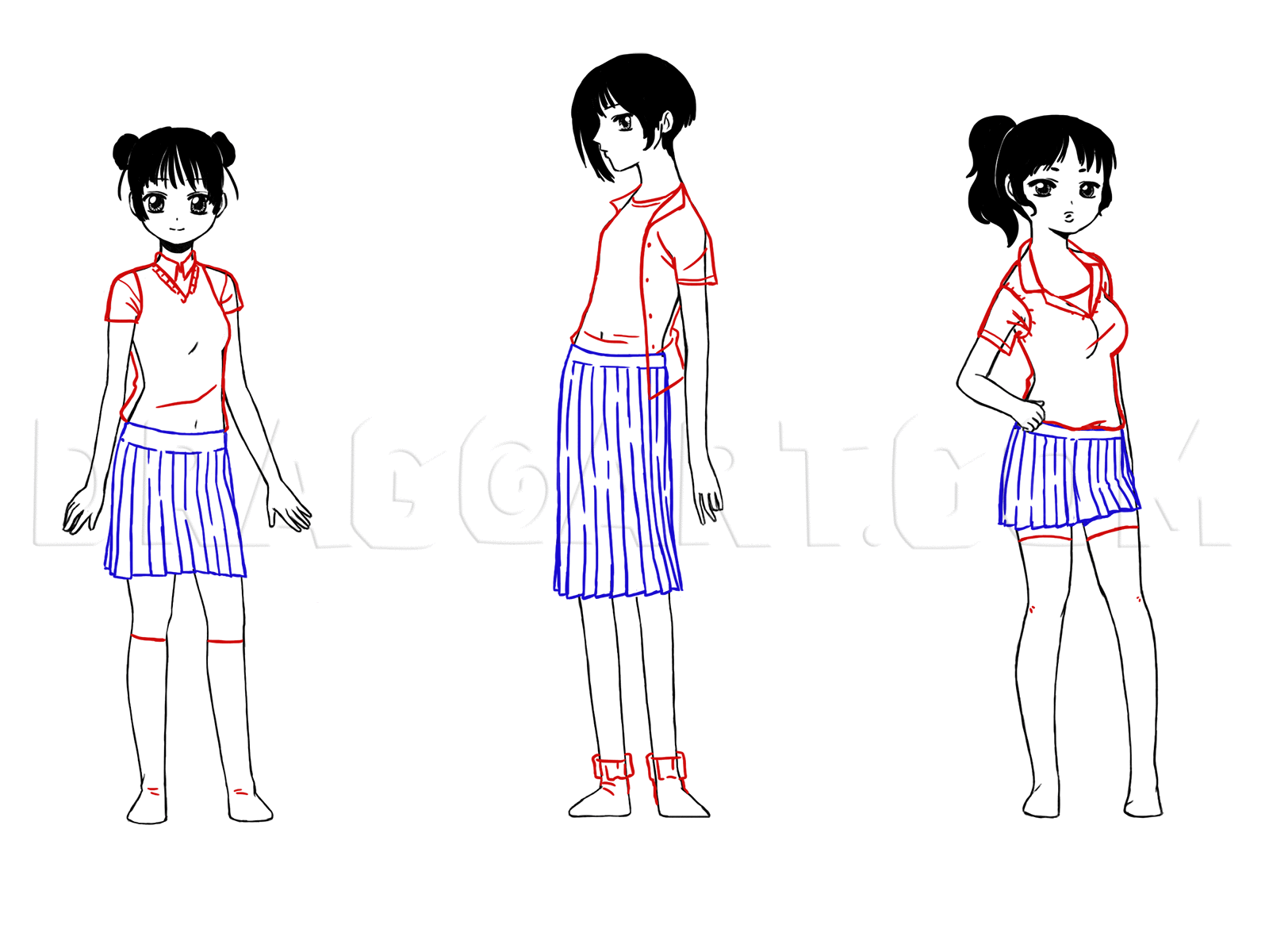How To Draw Shojo Draw Shoujo Anime Drawing Step By Step By Desi Bell DragoArt