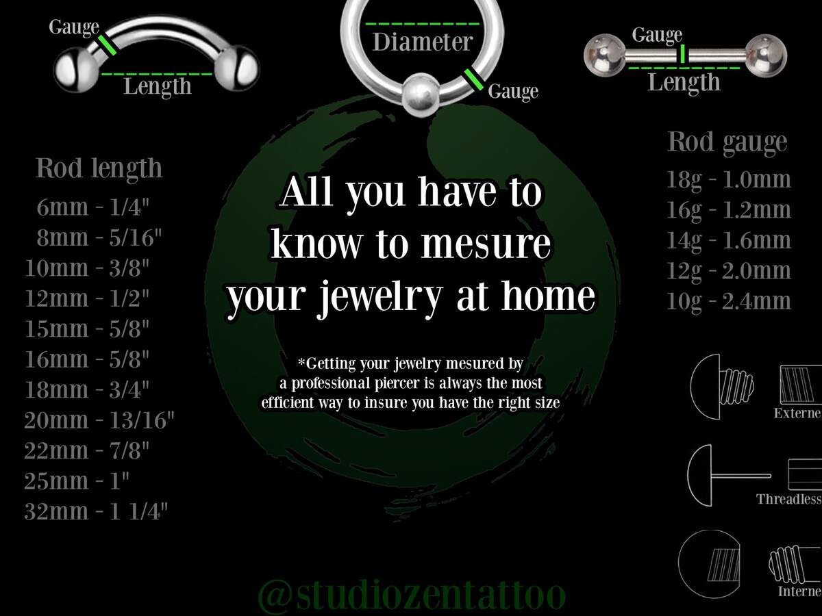 How To Mesure Your Jewelery Zen Tattoo