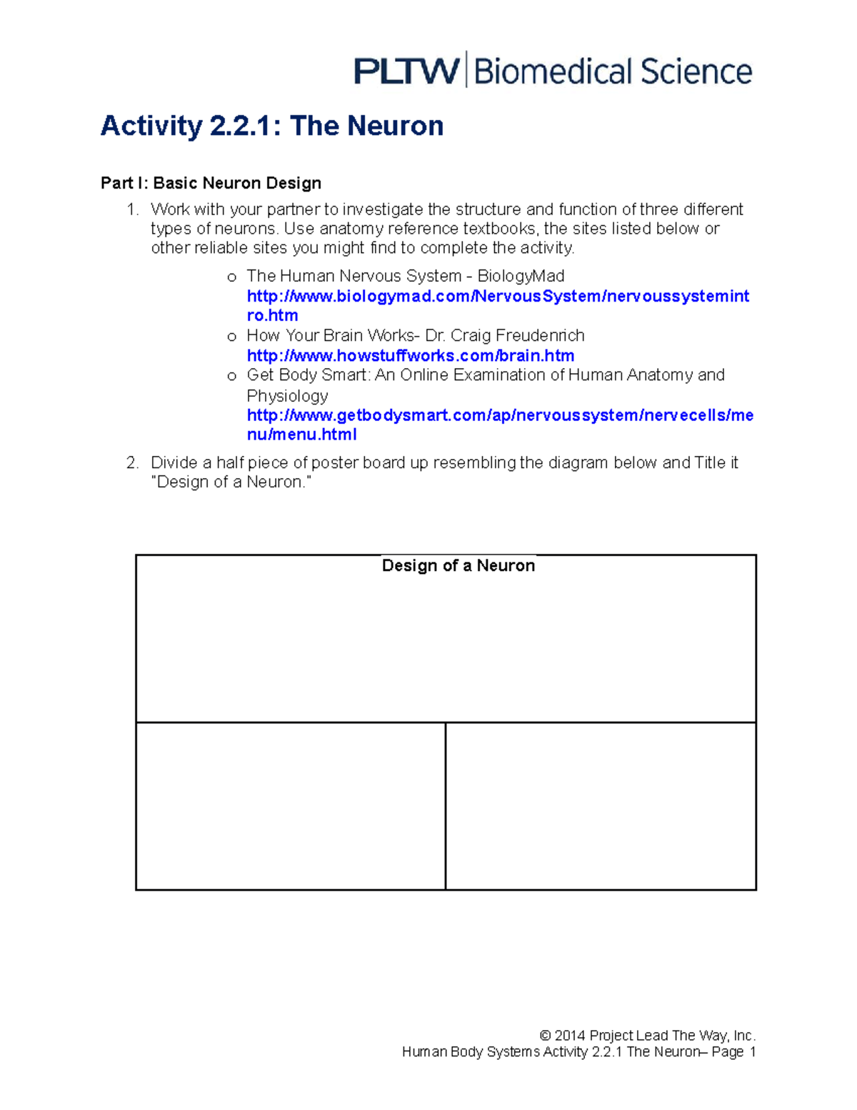 Human Body Systems Activity 2 2 1 Exploring Neuron Structure Function Studocu