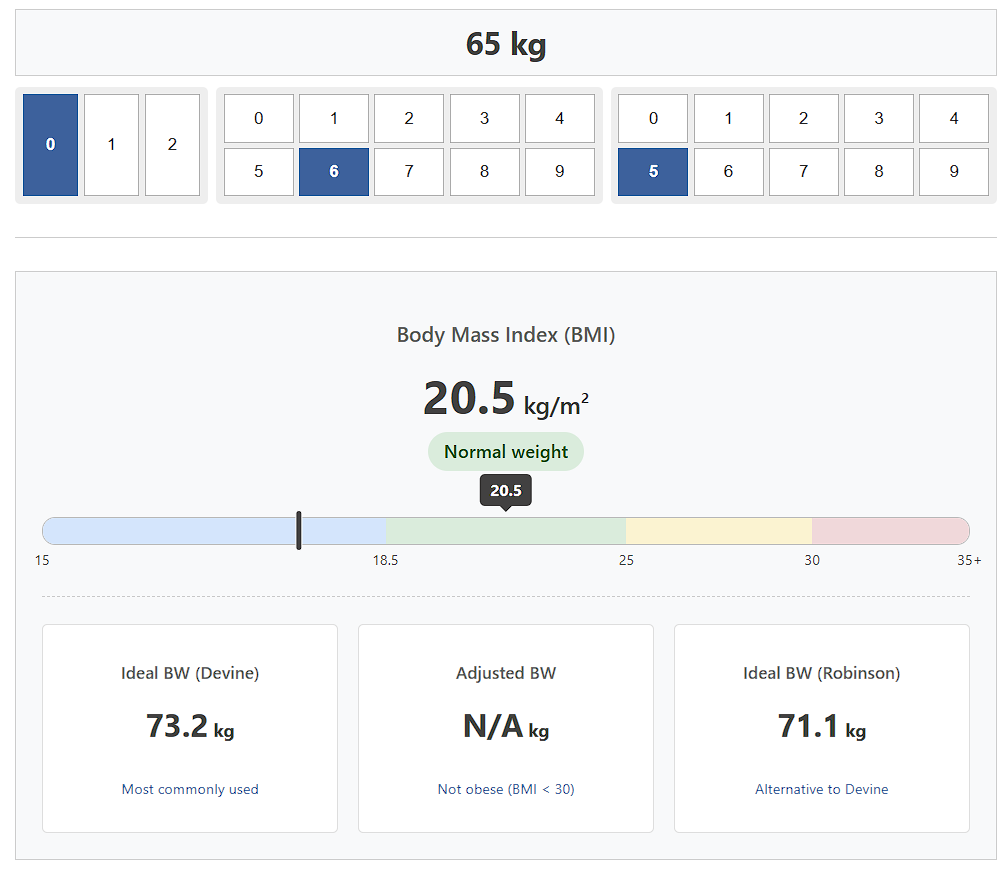 Ideal Body Weight Calculator
