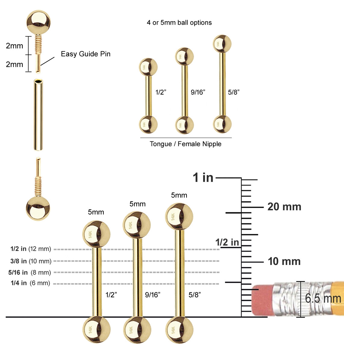 Internally Threaded Body Piercing Jewelry 2PCS Titanium Body Jewelry 16G Internally Threaded Barbells With Heart Spike Ends Vertical Labret Piercing Jewelry