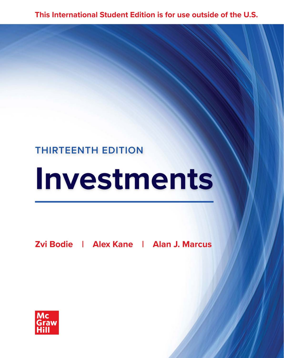 Investments Textbook 13th Edition By Bodie Kane Marcus