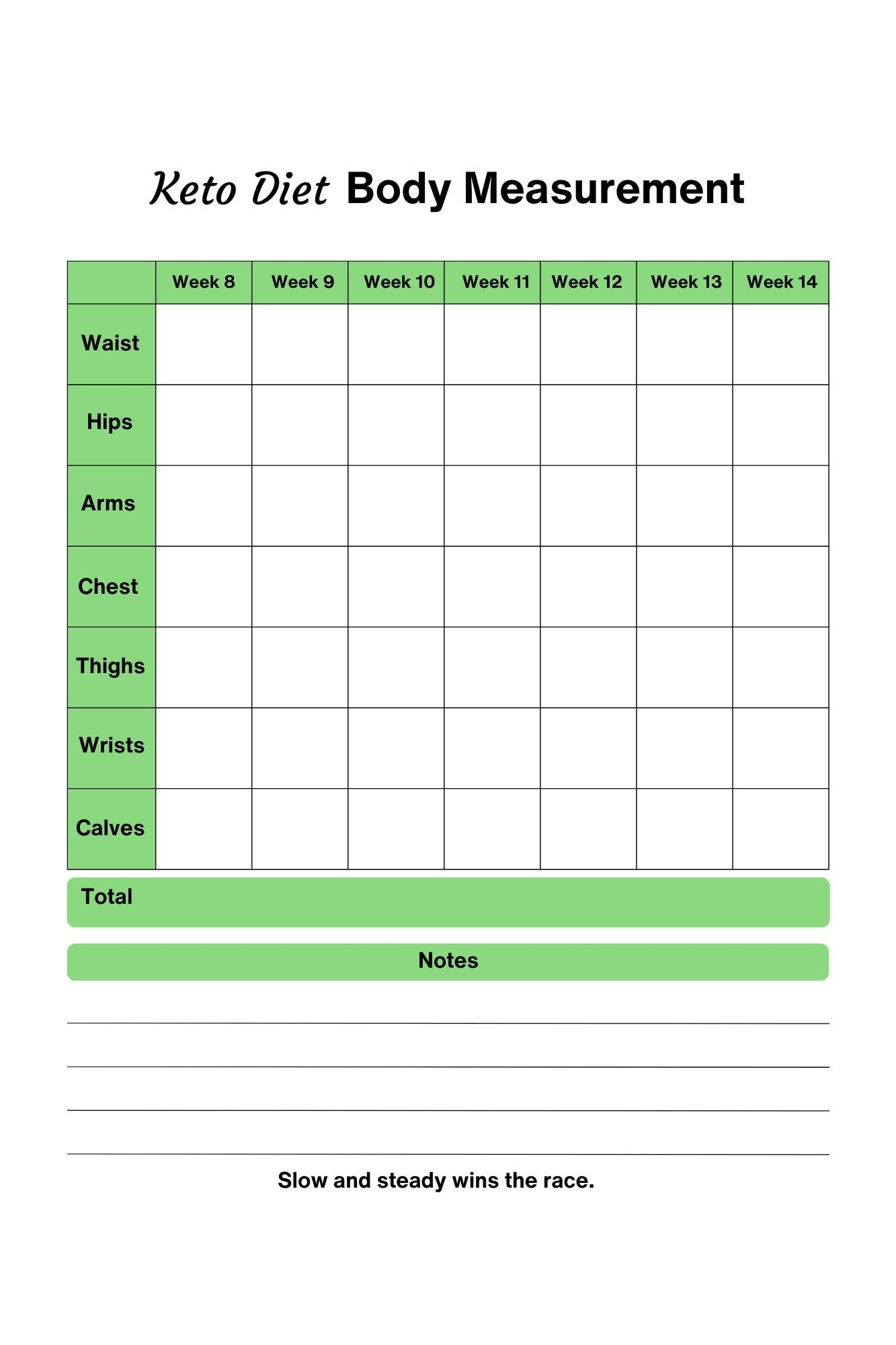 Keto Diet Planner Weight Loss Tracker Digital Download Etsy