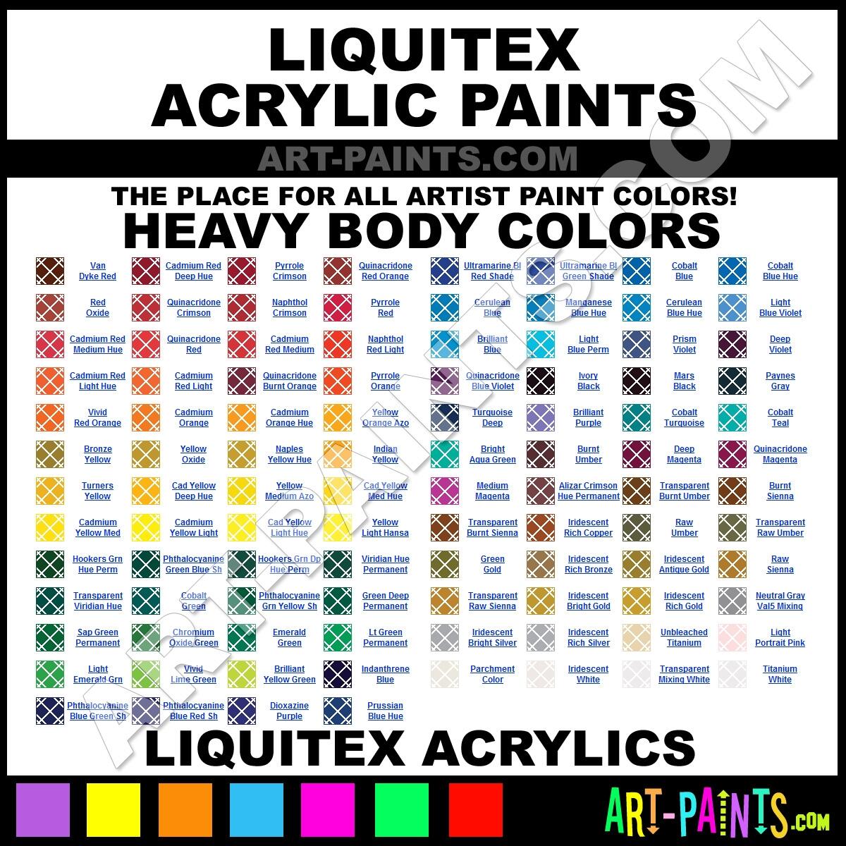 Liquitex Heavy Body Acrylic Paint Colors Liquitex Heavy Body Paint Colors Heavy Body Color Heavy Body Acrylics Liquitex Heavy Body Paint Line Art Paints
