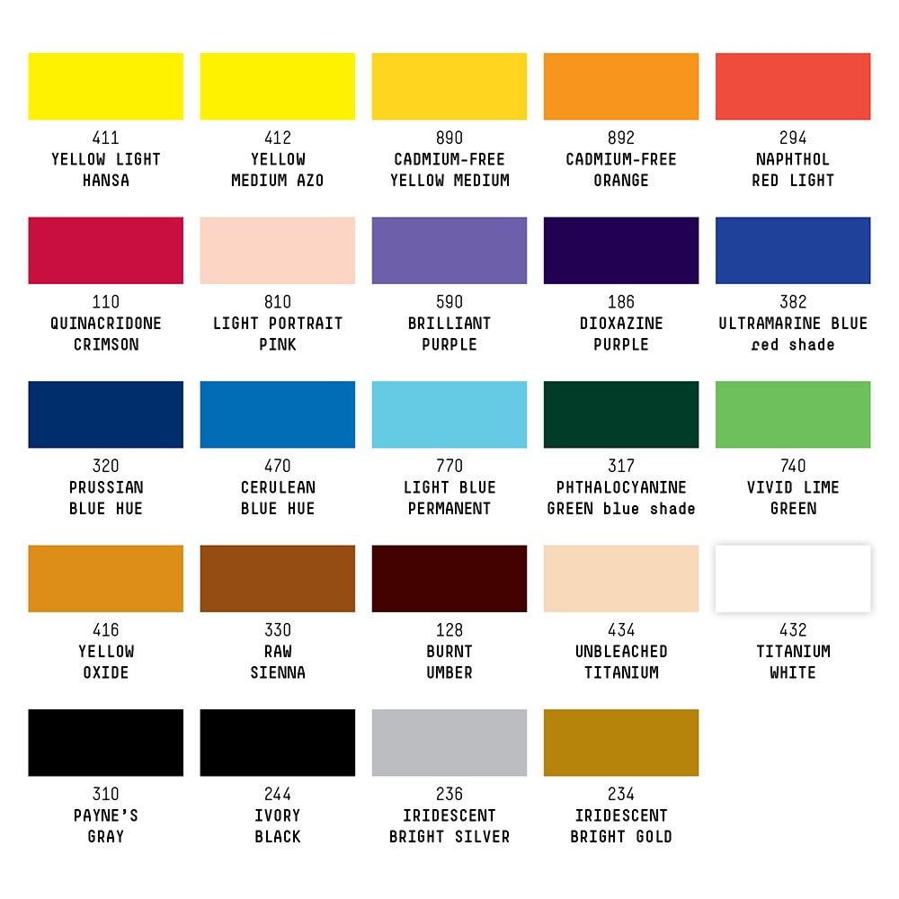 Liquitex Professional Heavy Body Acrylic Essentials Set Bromleys Art Supplies