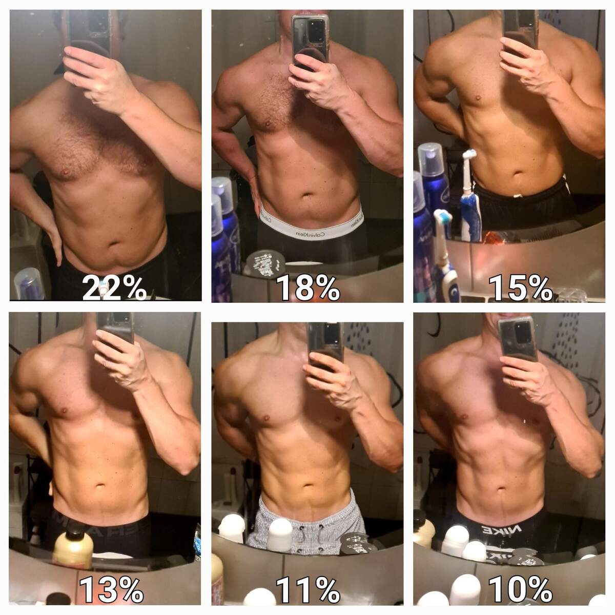 M 34 6 0 99kg To 86kg 3 Months Bodyfat From 22 To 10 R Brogress