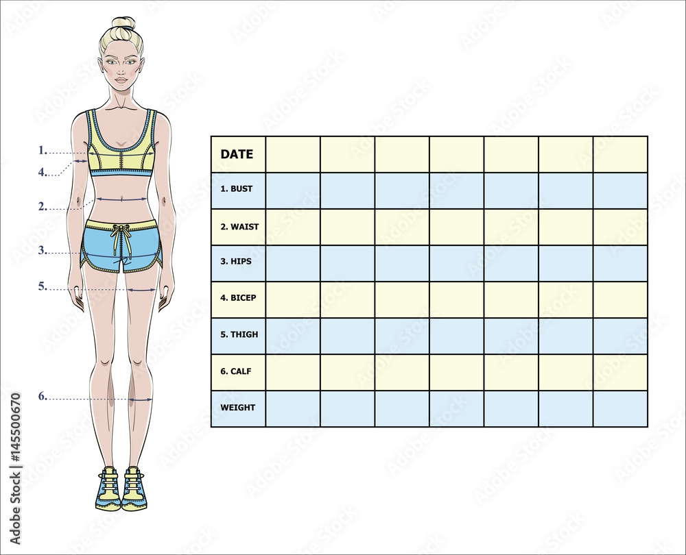 PRINTABLE Girls Body Measurement Sheet Kids Fashion Designer Template Kids Measuring Sewing Measurement Sheet PDF JPG Etsy Finland