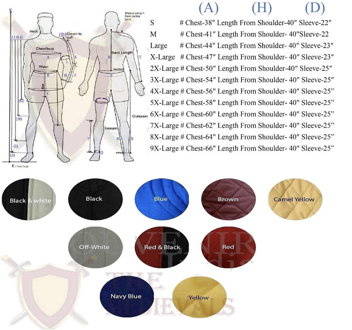 Medieval Gambeson Costumes Thick Padded Jacket Coat Aketon Jacket SCA LARP EBay
