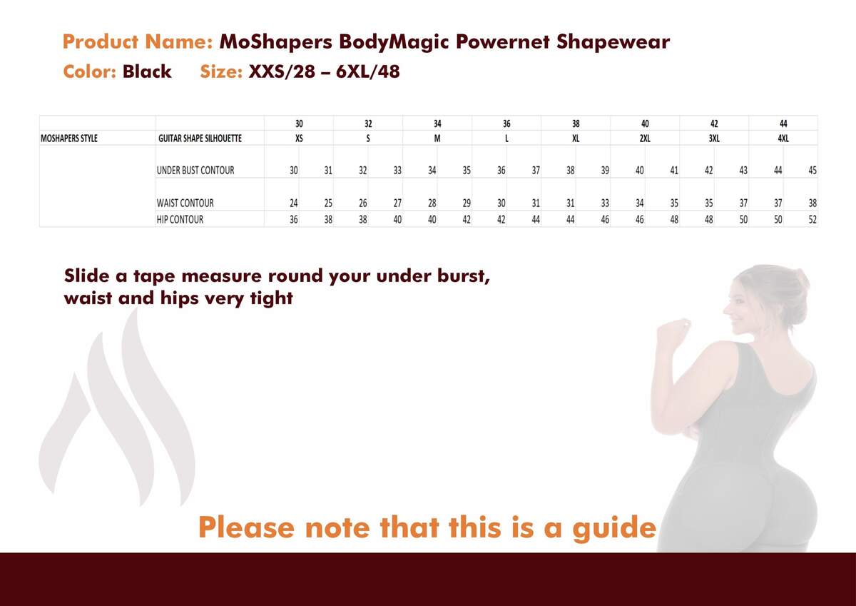 MoShapers BodyMagic Powernet Shapewear MoShapers