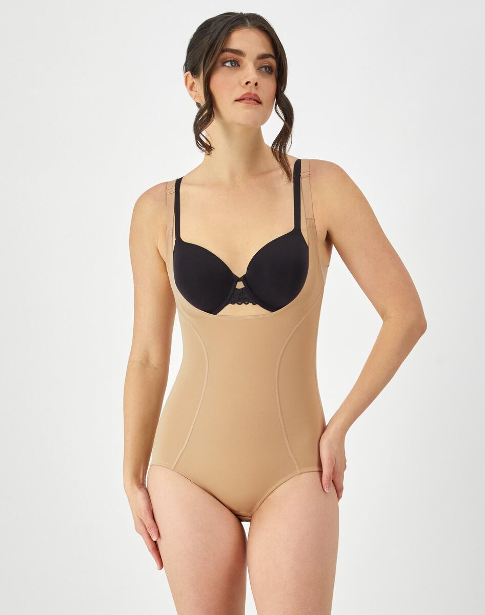 Open Bust Tummy Control Shapewear Bodysuit