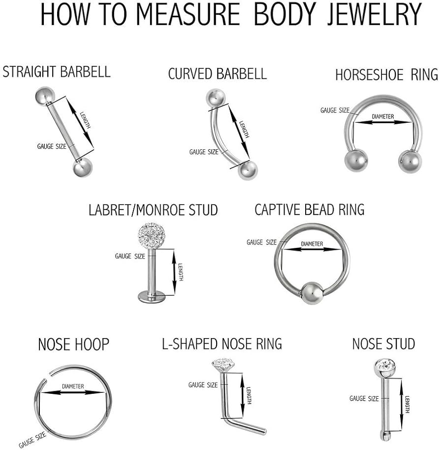 RimiJ 10mm 16g Mens Womens Stainless Steel 3mm Ball And Spike Barbells Head Eyebrow Rings For Girls Piercing Body Jewelry Steel Amazon Ca Clothing Shoes Accessories