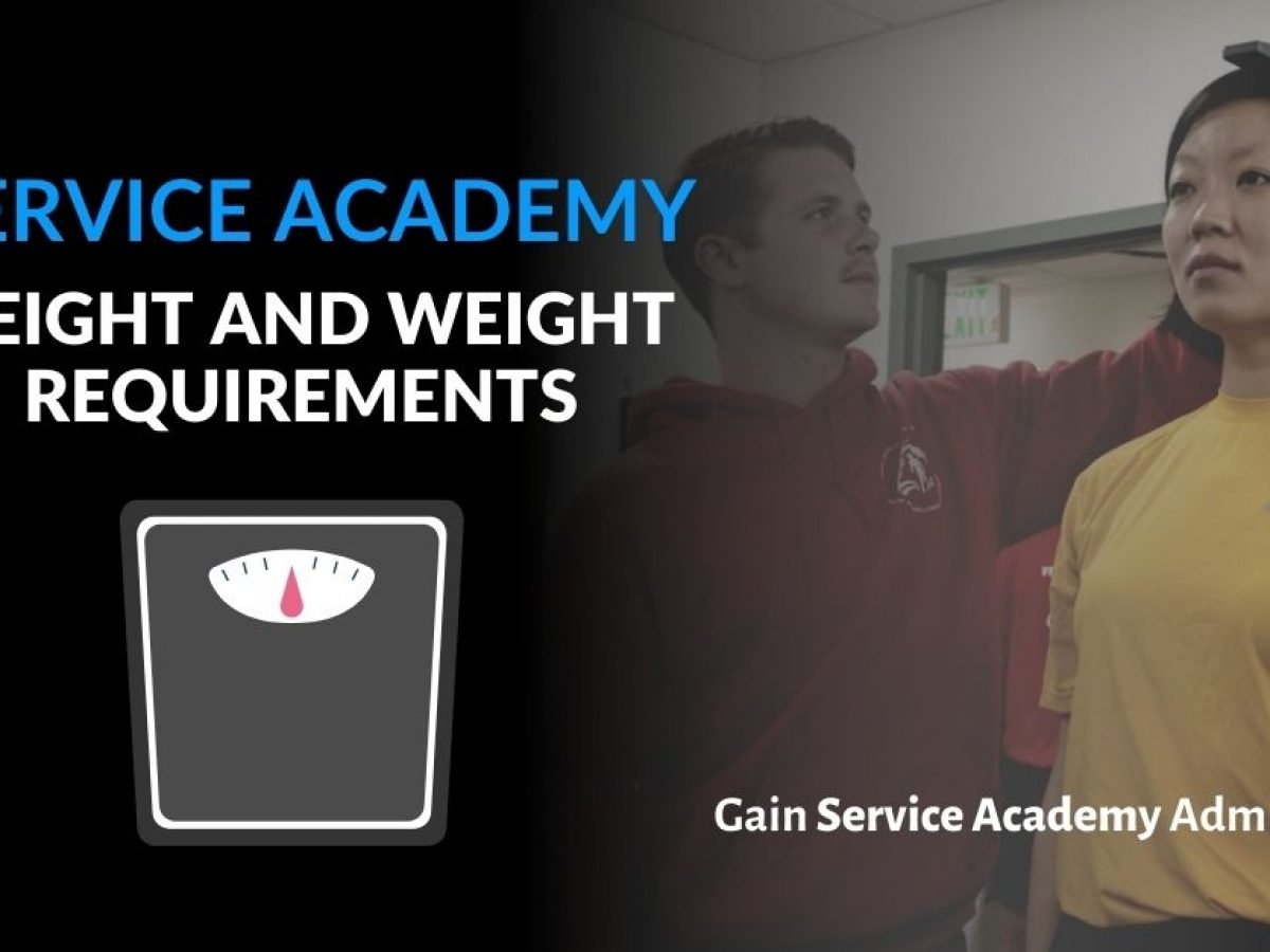 Service Academy Height And Weight Requirements Gain Service Academy Admission Service Academy Height And Weight Requirements Gain Service Academy Admission