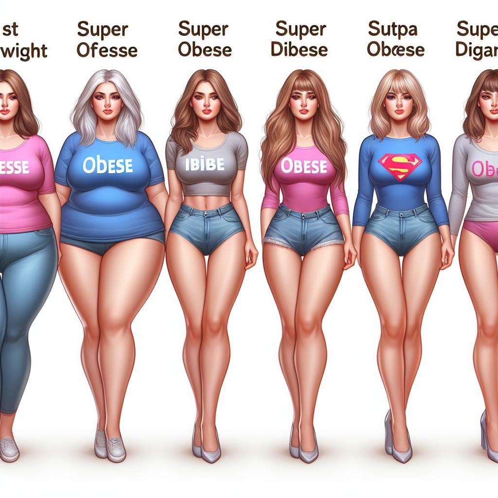 Show Me 5 Different Female Body Types Obese Edition R ChatGPT