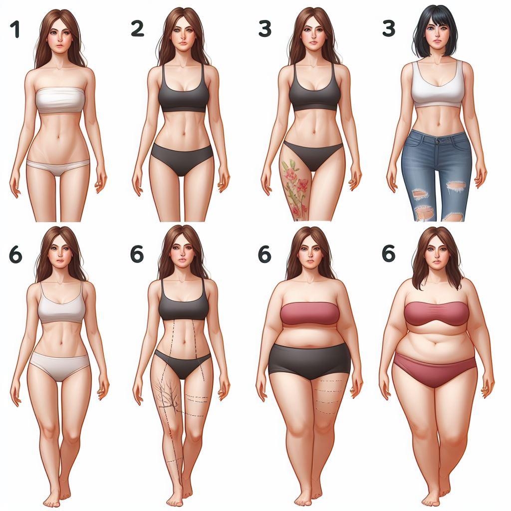 Show Me 5 Different Female Body Types R ChatGPT