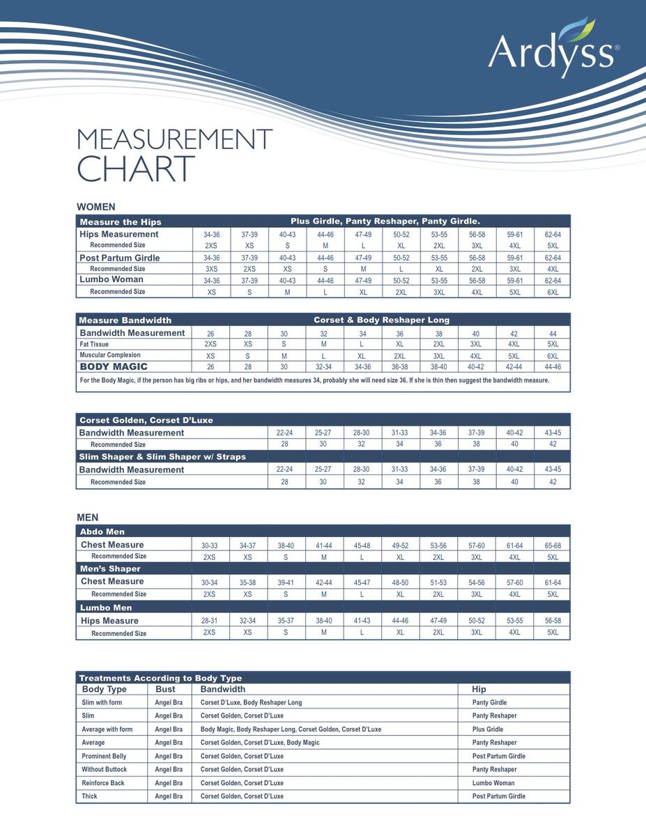 Size Chart BodyMagic