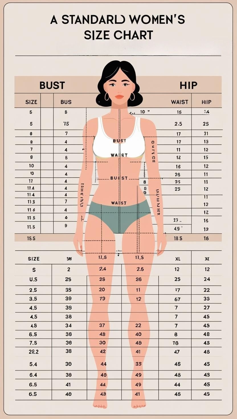 Size Chart For Women Find Your Perfect Fit Today