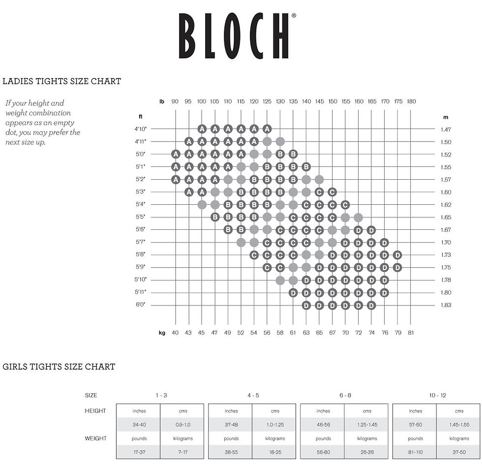 Size Charts Size Charts